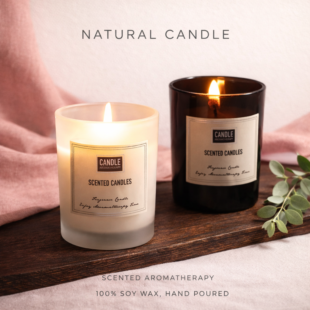 Aromatherapy Scented Candle – Home & Bedroom Fragrance