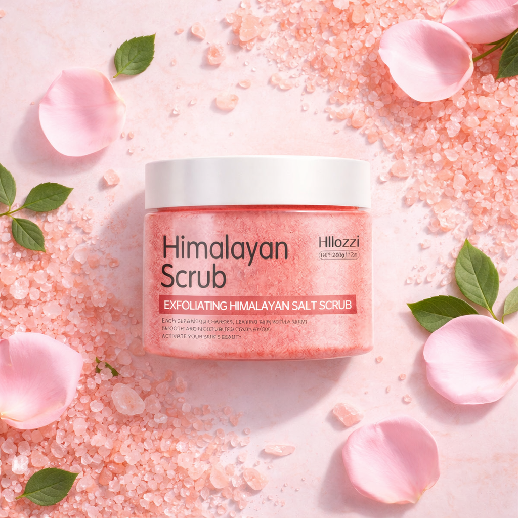 Pink Himalayan Salt Body Scrub – Exfoliate, Whiten & Glow 200g