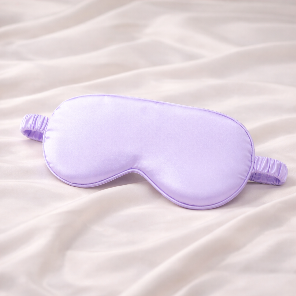 Silk Feel Sleep Eye Mask – Soft Blackout Night Mask for Women