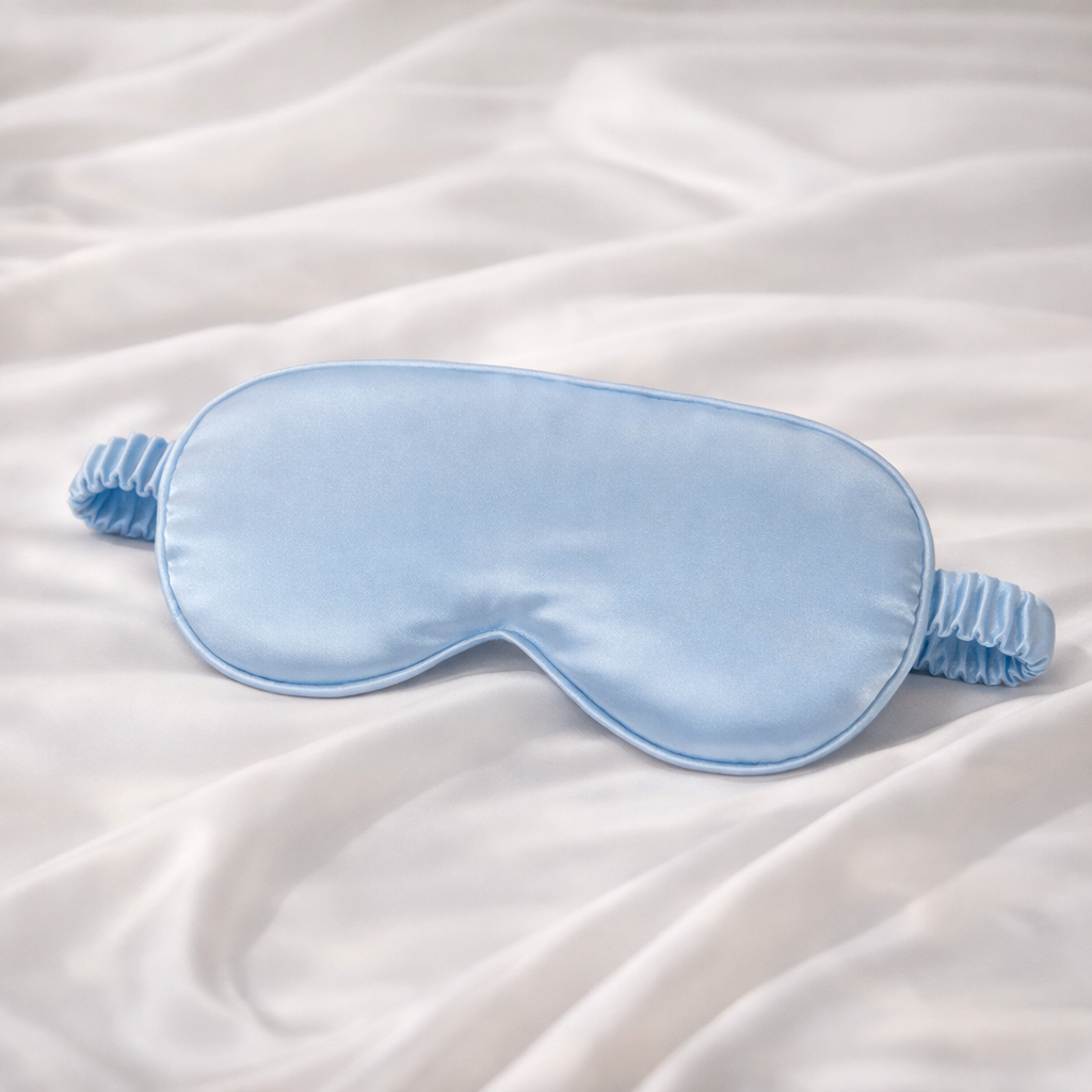 Silk Feel Sleep Eye Mask – Soft Blackout Night Mask for Women