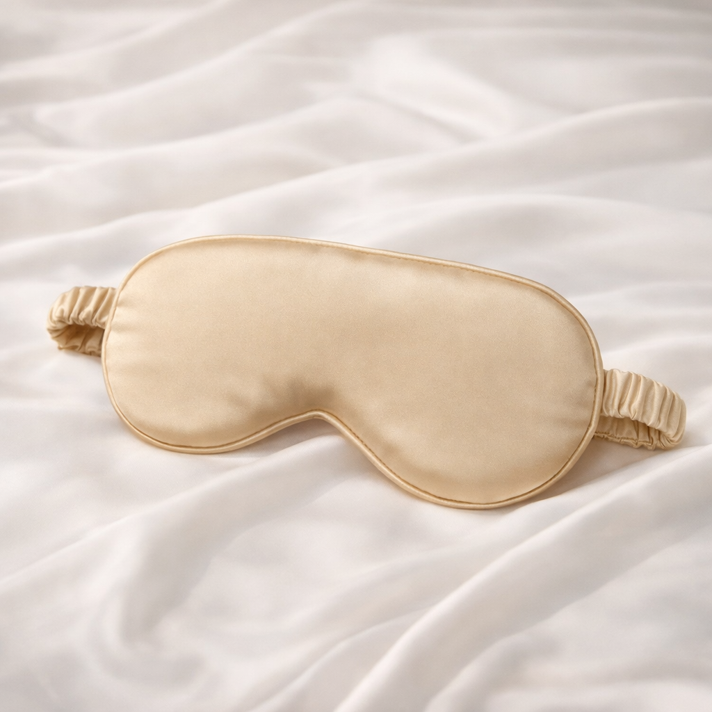 Silk Feel Sleep Eye Mask – Soft Blackout Night Mask for Women