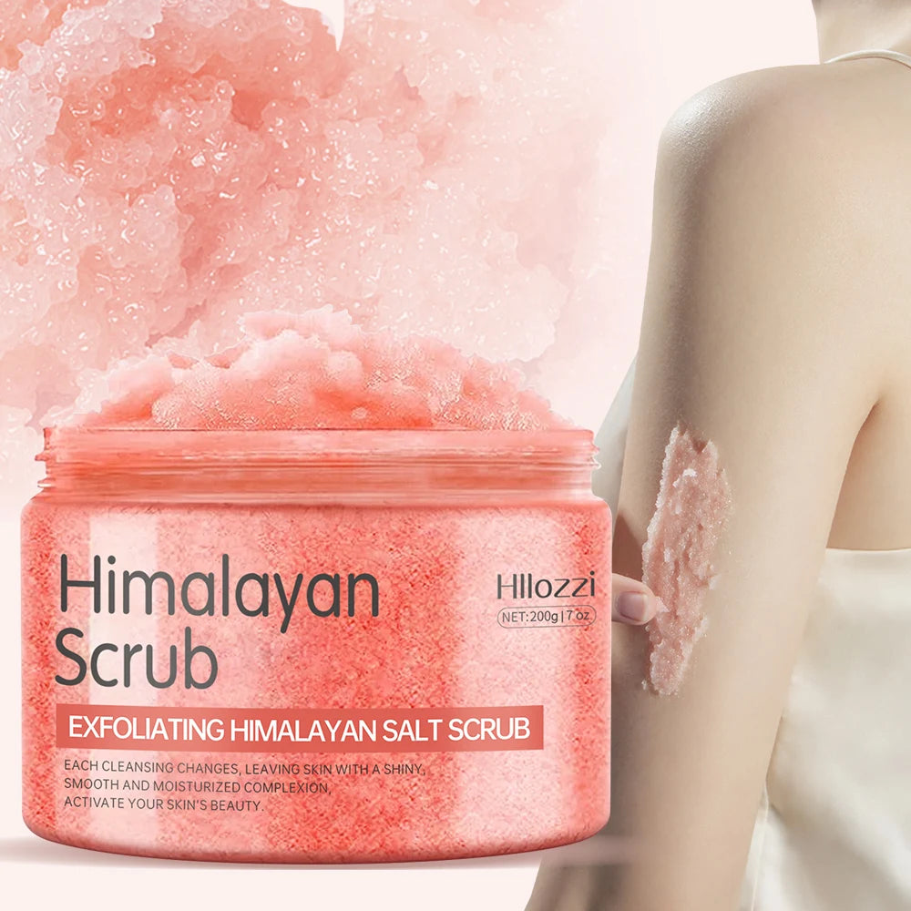 Pink Himalayan Salt Body Scrub – Exfoliate, Whiten & Glow 200g