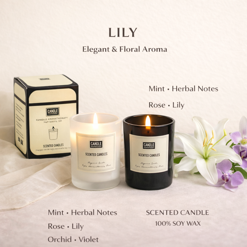 Aromatherapy Scented Candle – Home & Bedroom Fragrance