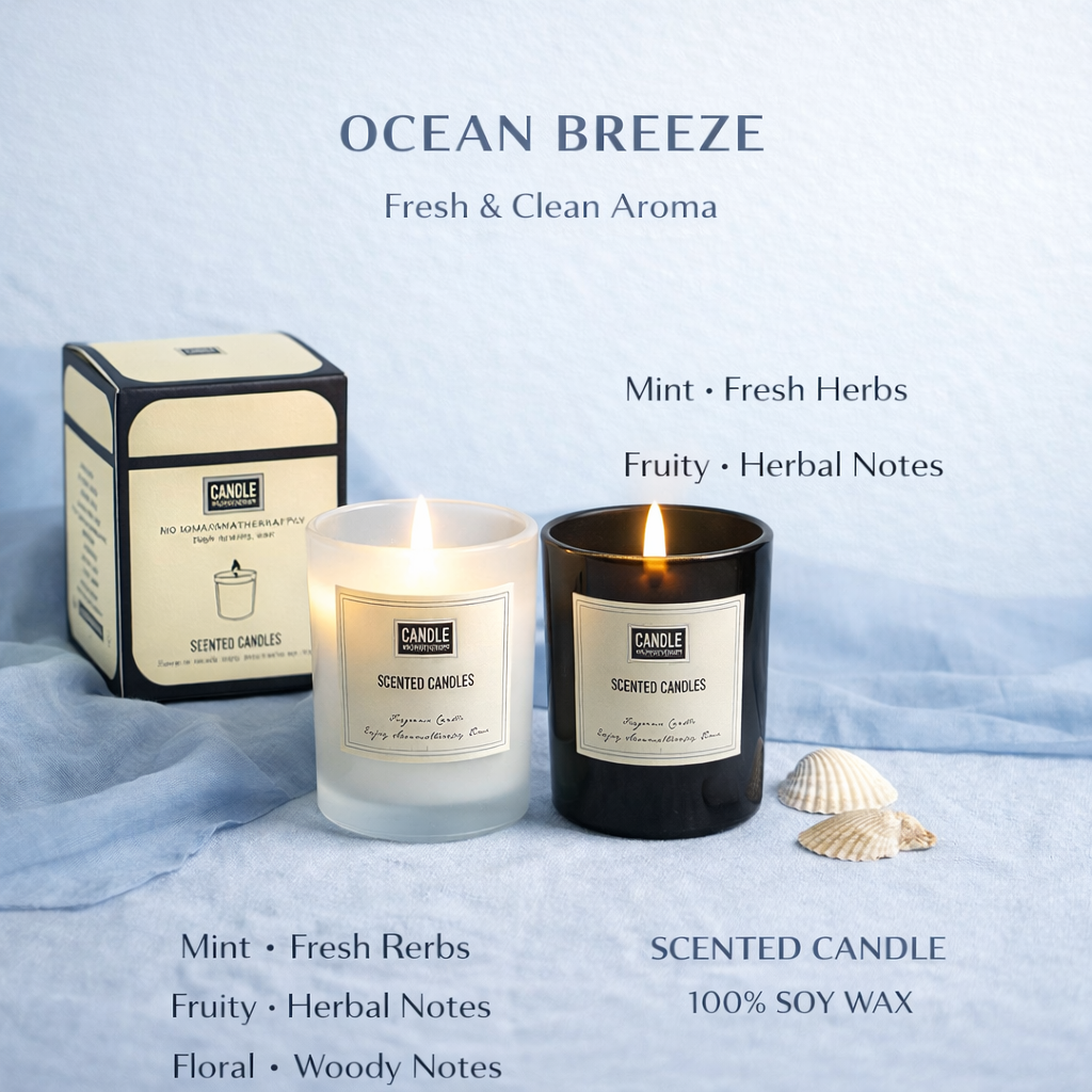 Aromatherapy Scented Candle – Home & Bedroom Fragrance