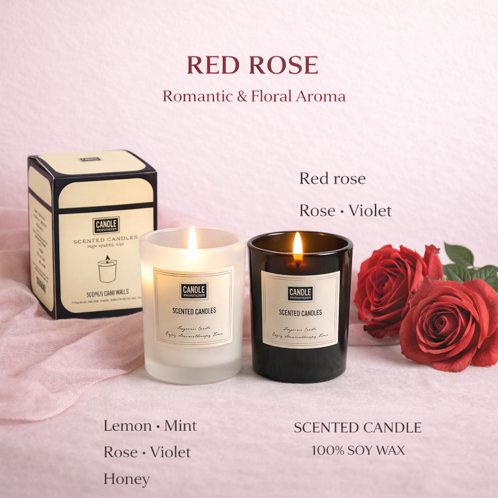 Aromatherapy Scented Candle – Home & Bedroom Fragrance