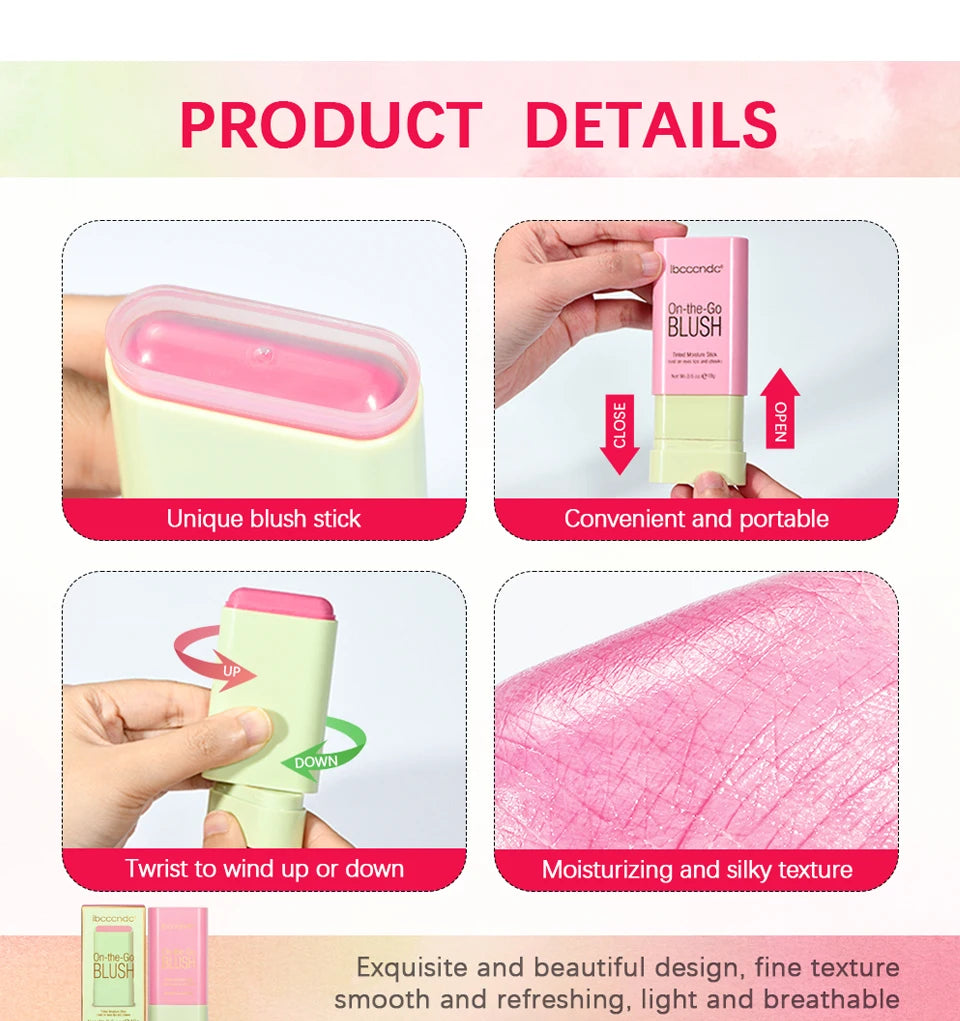 On-The-Glow Blush Stick | Creamy Tinted Moisturizing Cheek Color | Buildable & Long-Lasting