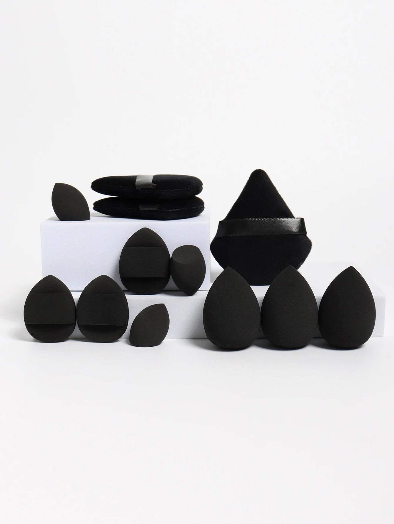 12-Piece Makeup Sponge Set – Powder Puffs, Air Cushion & Beauty Egg Blenders