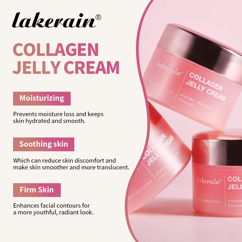 Lakerain Collagen Jelly Cream — Luxury Collagen Glow Moisturizer 100ml