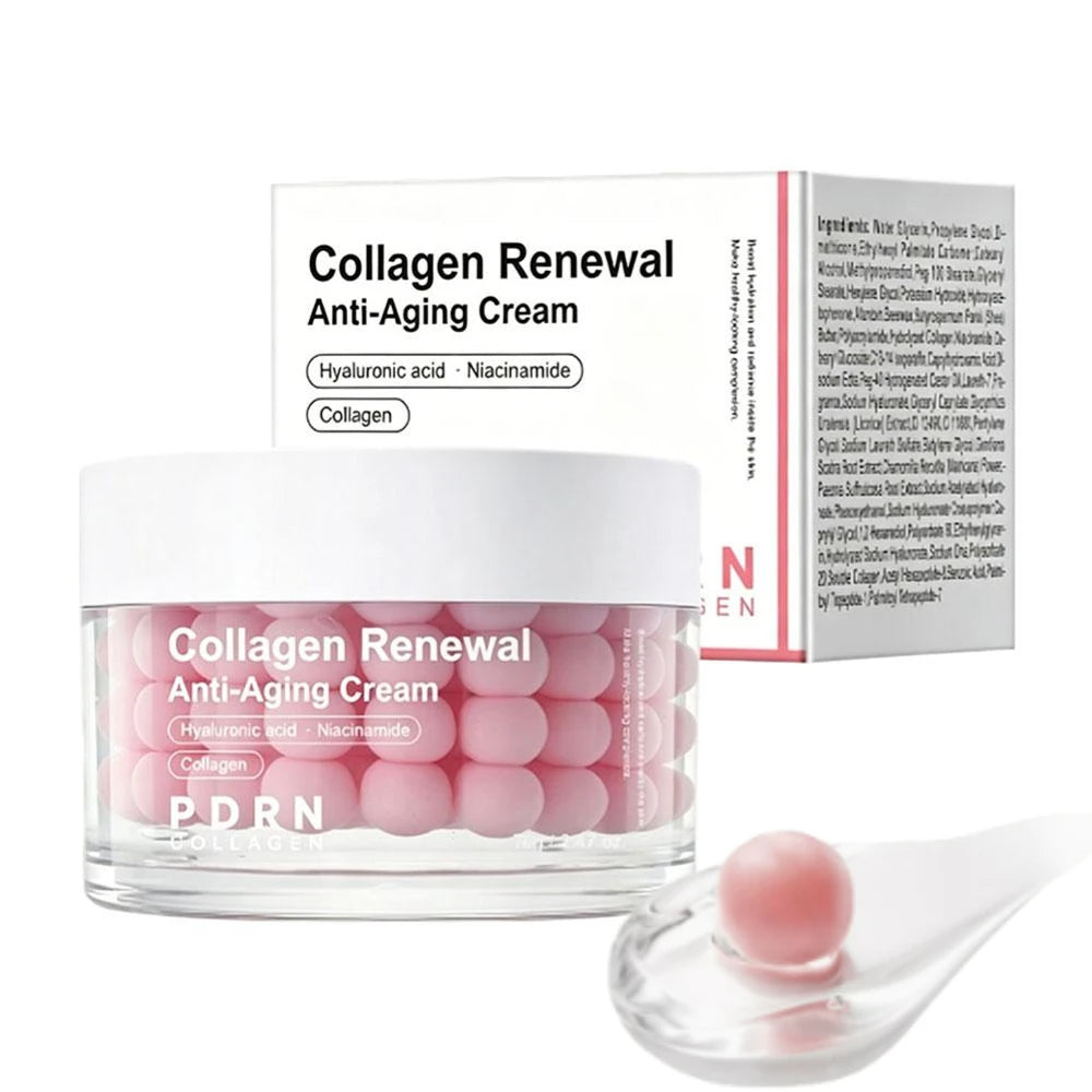 Korean Skin Care PDRN Pink Collagen Capsule Cream Moisturizing Brighten Skin Tone Anti-Wrinkle Repair Skin Barrier for All Skin