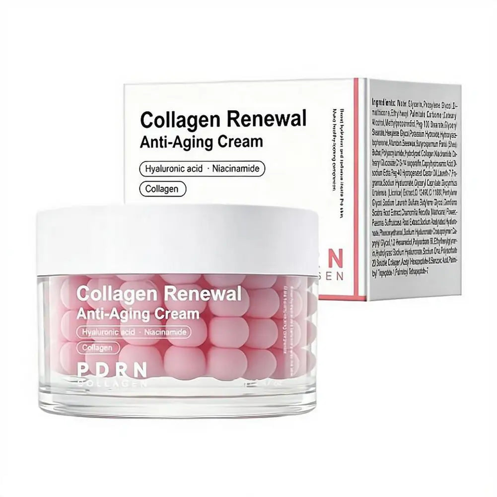 Korean Skin Care PDRN Pink Collagen Capsule Cream Moisturizing Brighten Skin Tone Anti-Wrinkle Repair Skin Barrier for All Skin