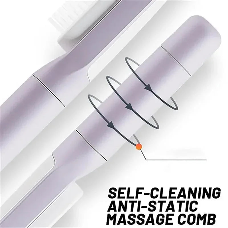 EasyClean™ Self-Cleaning Hair Brush — One-Twist Retractable Comb