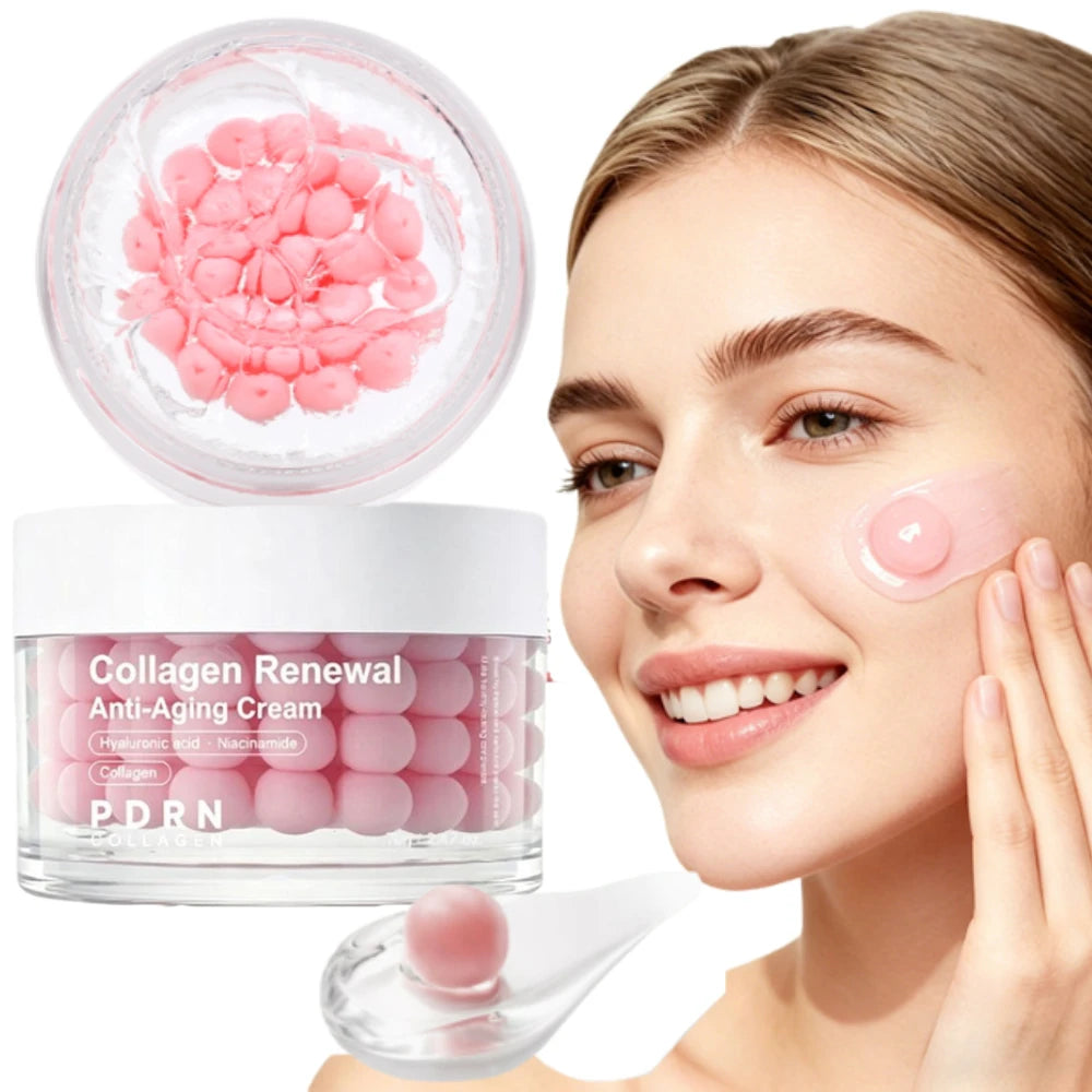 Korean Skin Care PDRN Pink Collagen Capsule Cream Moisturizing Brighten Skin Tone Anti-Wrinkle Repair Skin Barrier for All Skin