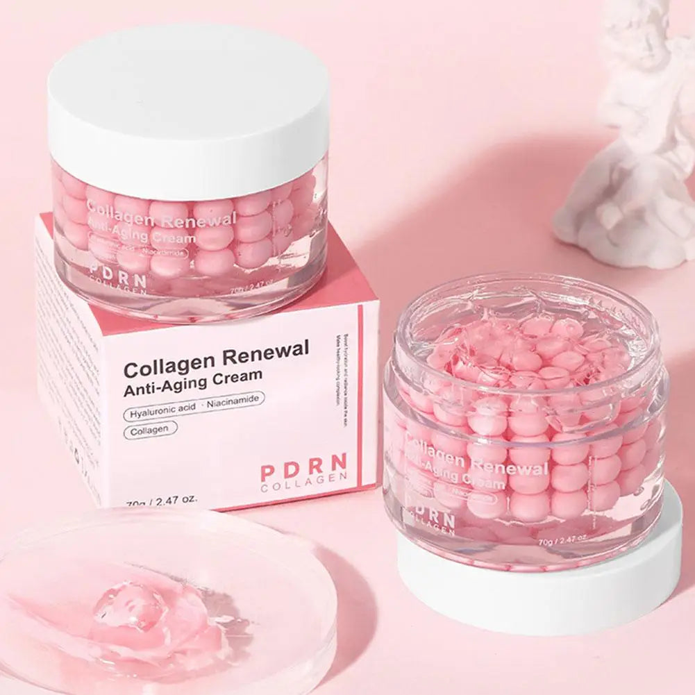 Korean Skin Care PDRN Pink Collagen Capsule Cream Moisturizing Brighten Skin Tone Anti-Wrinkle Repair Skin Barrier for All Skin