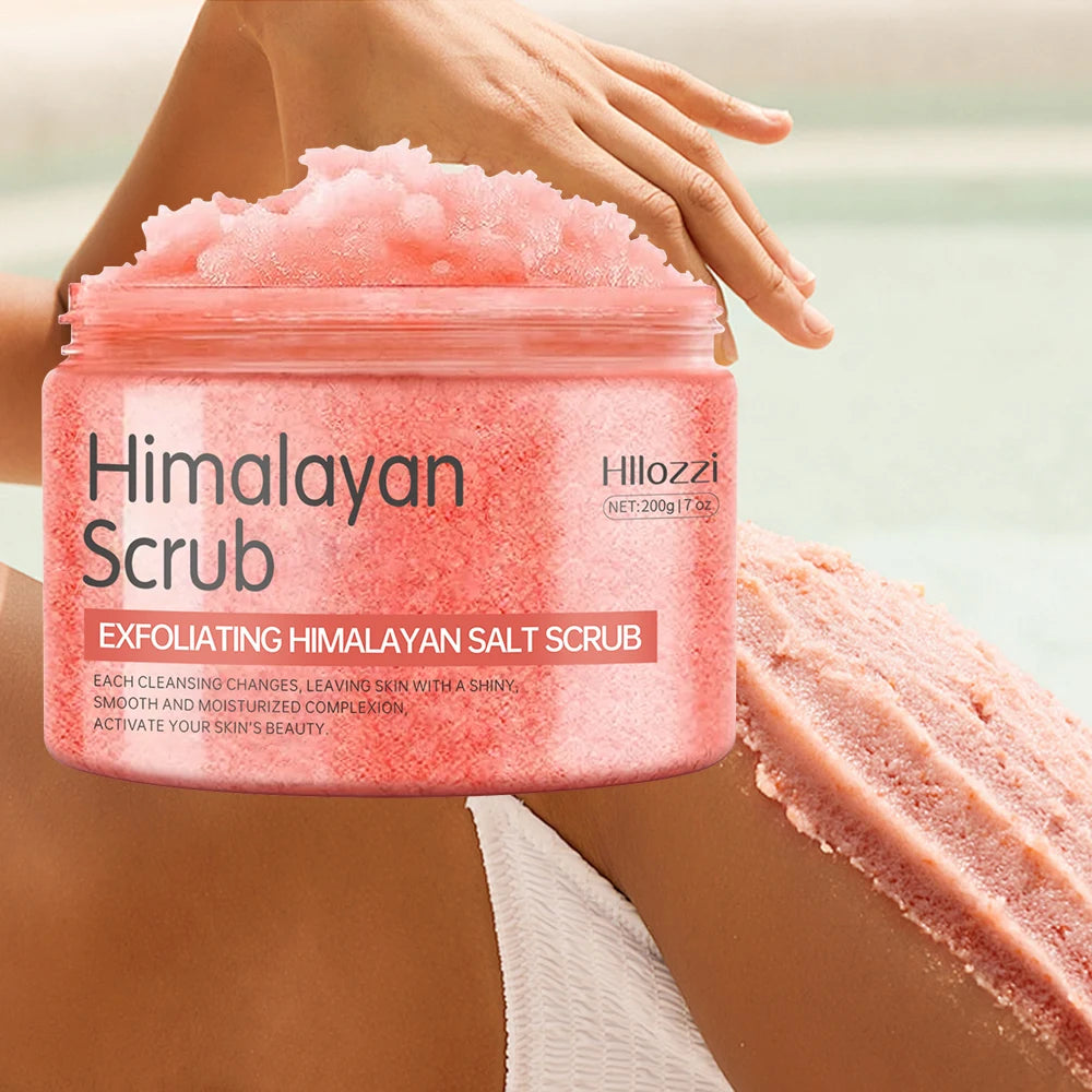 Pink Himalayan Salt Body Scrub – Exfoliate, Whiten & Glow 200g