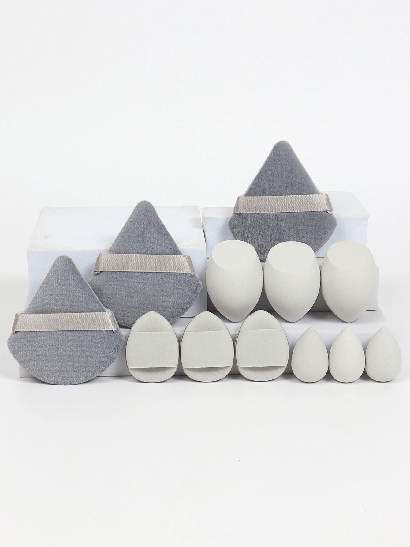 12-Piece Makeup Sponge Set – Powder Puffs, Air Cushion & Beauty Egg Blenders