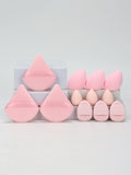 12-Piece Makeup Sponge Set – Powder Puffs, Air Cushion & Beauty Egg Blenders