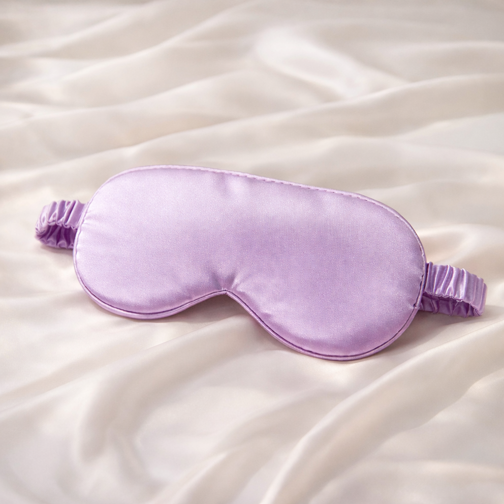 Silk Feel Sleep Eye Mask – Soft Blackout Night Mask for Women