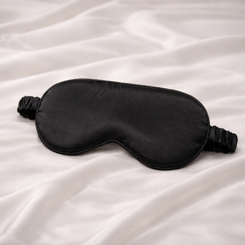 Silk Feel Sleep Eye Mask – Soft Blackout Night Mask for Women