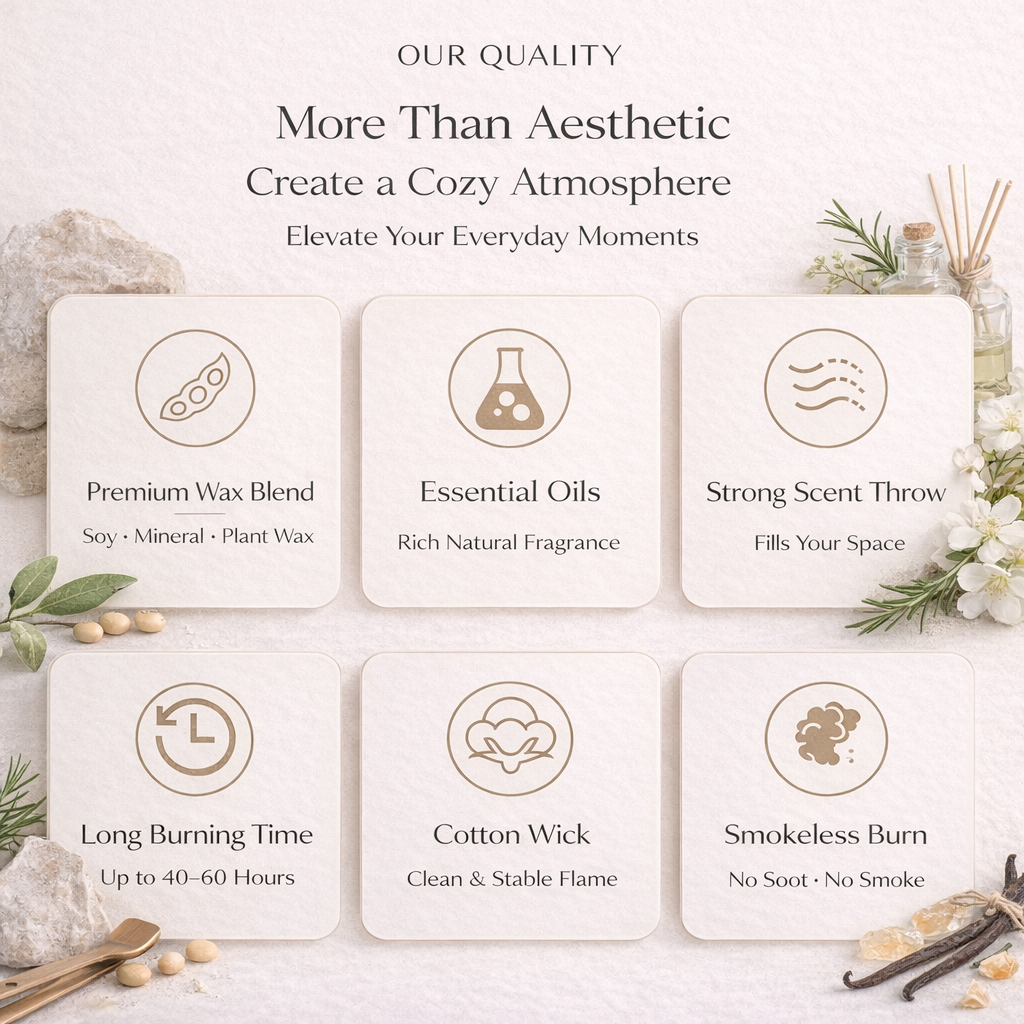 Aromatherapy Scented Candle – Home & Bedroom Fragrance
